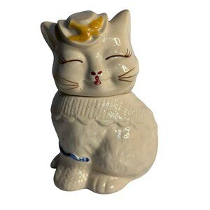 VTG Shawnee Pottery “Puss N Boots” Cookie Jar – Fairy Tale Cat 10" Collectible